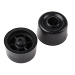 RS PRO Black PVC Bumper Door Stop, 32mm Diameter