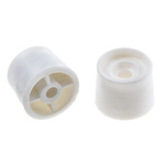 RS PRO White PVC Bumper Door Stop, 25mm Diameter
