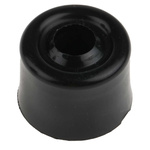 RS PRO Black PVC Bumper Door Stop, 25mm Diameter