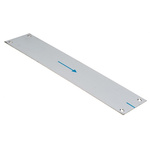 Stainless Steel Screw Mounted Push Plate, 330 x 75mm