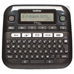 Brother PT-D210 Handheld Label Printer With QWERTY (UK) Keyboard, UK Plug