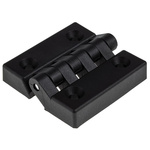 RS PRO Matt Nylon Butt Hinge, Screw Fixing, 64mm x 64mm x 13mm
