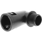Adaptaflex M20 90° Elbow Cable Conduit Fitting, Black 21mm nominal size