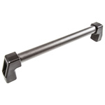 Elesa Black Aluminium Handle 78 mm Height, 38mm Width, 424mm Length