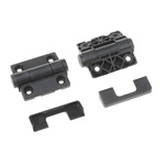 RS PRO Thermoplastic Detent Hinge, Screw Fixing, 49mm x 45mm x 14mm