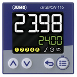 Jumo diraTRON DIN Rail PID Temperature Controller, 48 x 48mm 3 Input, 3 Output Relay, 110 → 240 V ac Supply