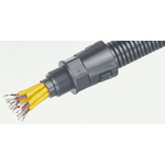 Adaptaflex M32 Straight Cable Conduit Fitting, Black 34mm nominal size