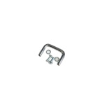 Hammond Chrome Steel Drawer Handle 25 mm Height, 37mm Width, 5mm Length