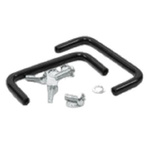 Hammond Black Powder Coating Steel Drawer Handle 55 mm Height, 25mm Width, 5mm Length