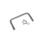 Hammond Chrome Steel Drawer Handle 44 mm Height, 83mm Width, 6mm Length