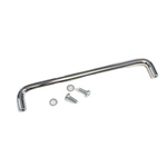 Hammond Chrome Steel Drawer Handle 33 mm Height, 187mm Width, 10mm Length