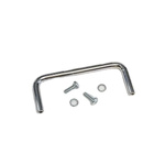 Hammond Chrome Steel Drawer Handle 38 mm Height, 95mm Width, 6mm Length