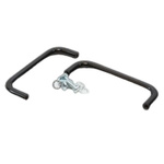 Hammond Black Powder Coating Steel Drawer Handle 77 mm Height, 25mm Width, 6mm Length
