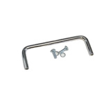 Hammond Chrome Steel Drawer Handle 38 mm Height, 108mm Width, 6mm Length