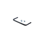 Hammond Black Powder Coating Steel Drawer Handle 44 mm Height, 108mm Width, 6mm Length