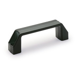 Elesa Matt Black Polypropylene Handle 50 mm Height, 28mm Width, 196mm Length