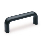 Elesa Matt Black Polypropylene Handle 56 mm Height, 27mm Width, 166mm Length