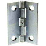 Pinet Steel Butt Hinge, Screw Fixing, 50mm x 40mm x 1.2mm