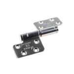 ROCA Brushed Stainless Steel Flag Hinge with a Lift-off Pin, Screw Fixing, 123mm x 84mm x 3mm