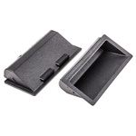 Pinet Black Plastic Handle 40 mm Height, 16mm Width, 90mm Length