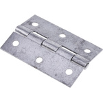 RS PRO Steel Butt Hinge, Screw Fixing, 75mm x 49mm x 1.4mm