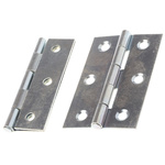 RS PRO Steel Butt Hinge, Screw Fixing, 75mm x 49mm x 1.4mm