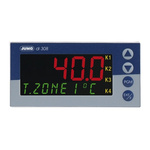 Jumo di 308 Digital Indicator, 96 x 48 (1/8 DIN)mm, 4 Output Logic, Relay, 20  30 V ac/dc Supply Voltage