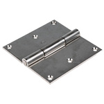 RS PRO Stainless Steel Piano Hinge, Screw Fixing, 100mm x 100mm x 2mm