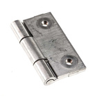 RS PRO Stainless Steel Butt Hinge, Screw Fixing, 50mm x 50mm x 2mm