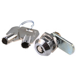 Euro-Locks a Lowe & Fletcher group Company Tumbler Lock, 18mm Panel-to-Tongue, 19.2 x 16mm Cutout, Key Unlock