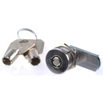 Euro-Locks a Lowe & Fletcher group Company Tumbler Lock, 21.2mm Panel-to-Tongue, 19.2 x 16mm Cutout, Key Unlock