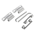 Steinbach & Vollman Stainless Steel Concealed Hinge, 60mm x 33mm x 2.5mm