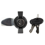 RS PRO Clear Cabinet Lock, 24.5mm Panel-to-Tongue, 22.2 x 20.2mm Cutout, Key Unlock