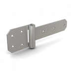 Pinet Polished Stainless Steel Strap Hinge, Rivet Fixing, 230mm x 65mm x 4mm
