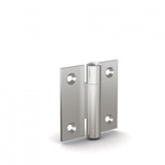 Pinet Stainless Steel Butt Hinge, Rivet Fixing, 40mm x 40mm x 2mm