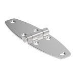 Southco Gloss Stainless Steel Strap Hinge, Screw Fixing, 118mm x 38.2mm x 9mm