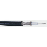Bedea Black Unterminated to Unterminated RG223/U Coaxial Cable, 50 Ω 5.38mm OD 100m