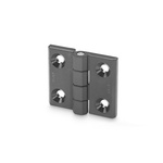 Elesa PA Butt Hinge with a Loose Pin Pin, Screw Fixing, 60mm x 60mm x 15mm