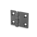 Elesa PA Butt Hinge with a Fixed Pin, Screw Fixing, 50mm x 63mm x 11.5mm
