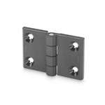 Elesa PA Butt Hinge with a Fixed Pin, Screw Fixing, 50mm x 76mm x 11.5mm