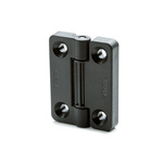 Elesa Polyamide Detent Hinge with a Plastic Pin, Screw Fixing, 65mm x 49.5mm x 12mm