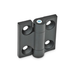 Elesa Zinc Alloy Friction Hinge with a Plastic Pin, Screw Fixing, 60mm x 60mm x 18.5mm