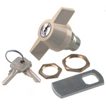Euro-Locks a Lowe & Fletcher group Company Camlock, 13.2mm Panel-to-Tongue, 22.3 x 19.2mm Cutout, Key Unlock