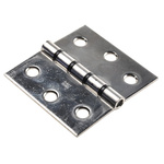 Pinet Stainless Steel Butt Hinge, Screw Fixing, 75mm x 80mm x 2mm