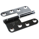 ROCA Stainless Steel Flag Hinge with a Lift-off Pin, Screw Fixing, 110mm x 98mm x 3mm