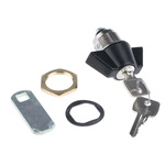 Euro-Locks a Lowe & Fletcher group Company Camlock, 16mm Panel-to-Tongue, 23 x 20.2mm Cutout, Key Unlock