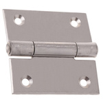 Pinet Stainless Steel Butt Hinge, Screw Fixing, 60mm x 60mm x 2mm