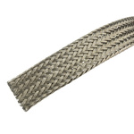 UVOX Expandable Braided Nylon Grey Cable Sleeve, 5m Length