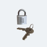 RS PRO Key Aluminium, Stainless Steel Padlock, Keyed Alike, 5mm Shackle, 30mm Body