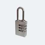 RS PRO Combination Aluminium Combination Padlock, 3mm Shackle, 23mm Body